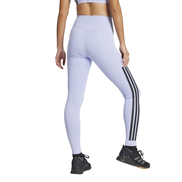 adidas Optime 3 Stripes Tights - Violet Tone