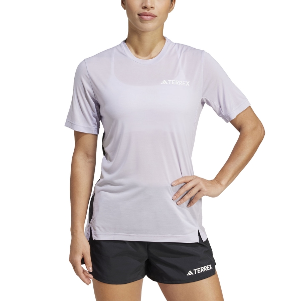 Women's Short Sleeve Shirts Trail Running adidas Terrex Xperior TShirt  Silver Dawn JN8145