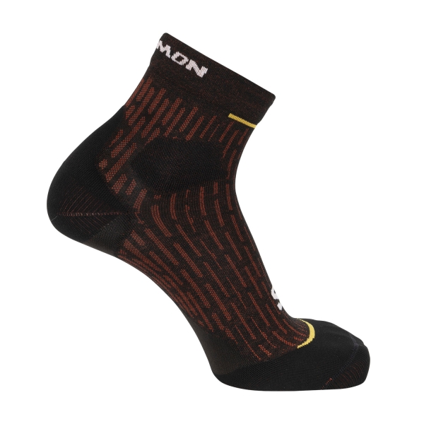 Socks Salomon Ultra Glide Socks  Black/High Risk Red/Zinnia LC2674400