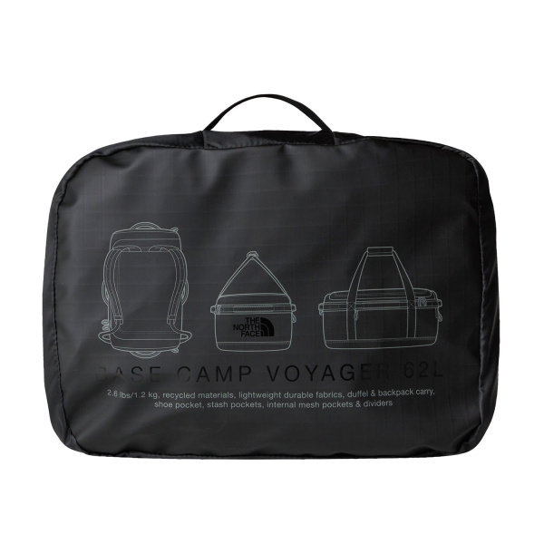 The North Face Base Camp Voyager 62 L Duffle - TNF Black/Asphalt Grey