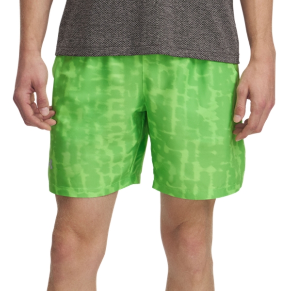 Men's Running Shorts Under Armour Launch Printed 7in Shorts  Cyber Green/Reflective 13826210362
