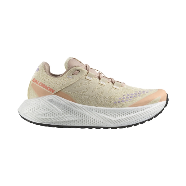 Women's Neutral Running Shoes Salomon Aero Glide 3 GRVL  Shortbread/White/Fusion Coral L47812500