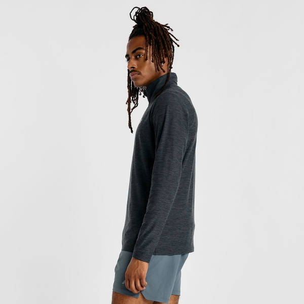 New Balance Space Dye Shirt - Black Heather