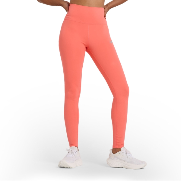 Women's Running Tights New Balance Harmony Logo Tights  Drift Red WP51126DTR