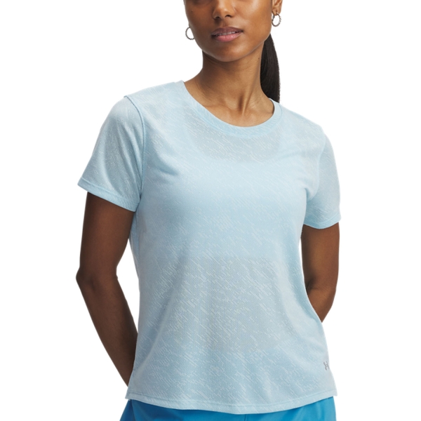 Women's Running T-Shirts Under Armour Launch Camo TShirt  Stream/Reflective 13863370494