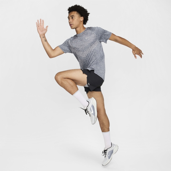 Nike Dri-FIT ADV Stride T-Shirt - Thunder Blue/Heather/Reflective Silver