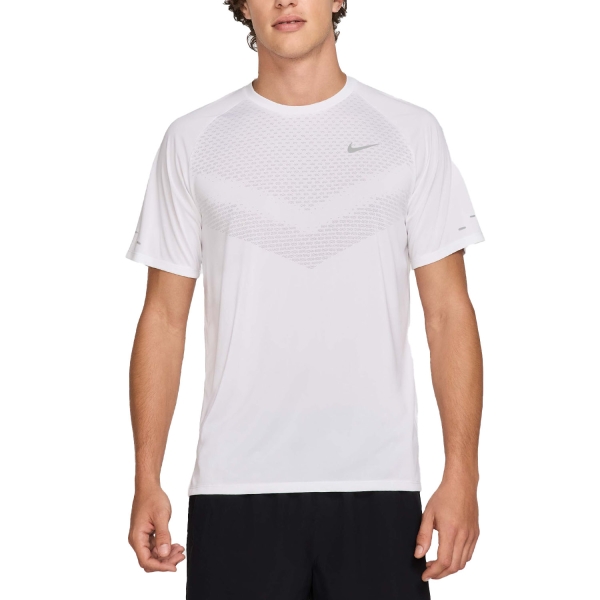 Men's Running T-Shirt Nike DriFIT ADV Stride TShirt  White/Reflective Silver HV5203100