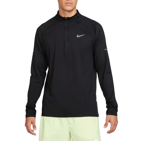 Men's Running Shirt Nike Stride Shirt  Black/Reflective Silver HV2180010