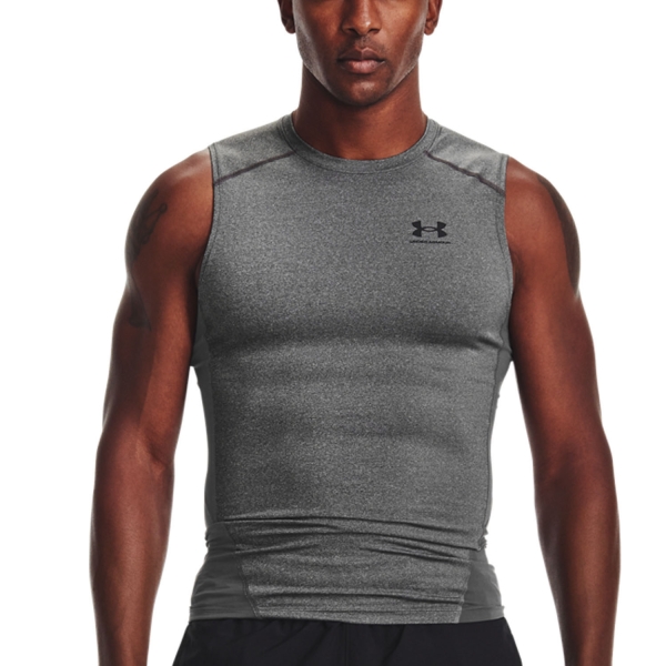 Men's Training Tank Under Armour HeatGear Compression Tank  Carbon Heather/Black 13615220090