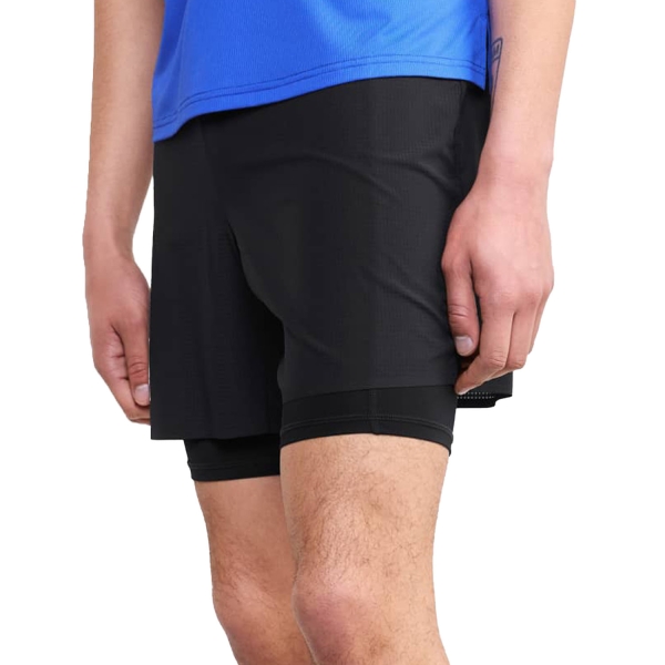 Men's Trail Running Shorts Craft Pro TR 7in Shorts  Black 1914615BLK