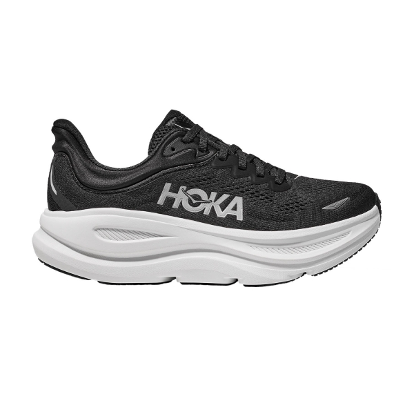 Men's Neutral Running Shoes Hoka Bondi 9  Black/White 1162011BWHT