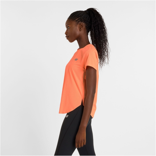 New Balance Race Day T-Shirt - Hot Mango