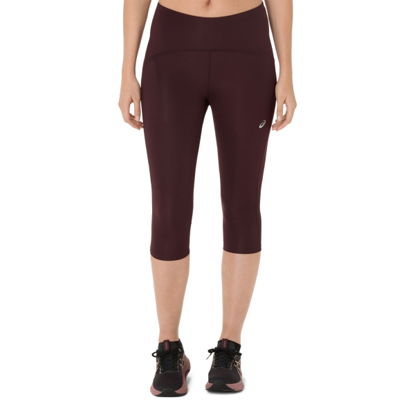 Women's Running Tights ASICS Road Capri  Dark Currant 2012D006600