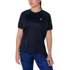ASICS Road Lite-Show T-Shirt - Performance Black/Dark Cobalt