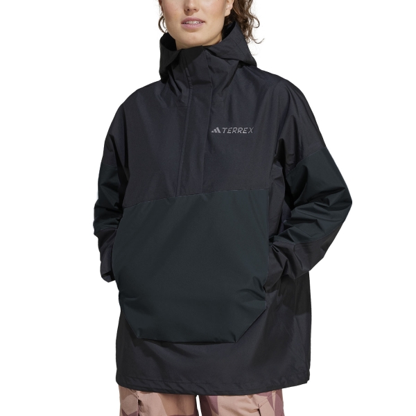Women's Outdoor Jacket and Shirt adidas Terrex Xploric 2.5L Climaproof Jacket  Black/Carbon JF1359