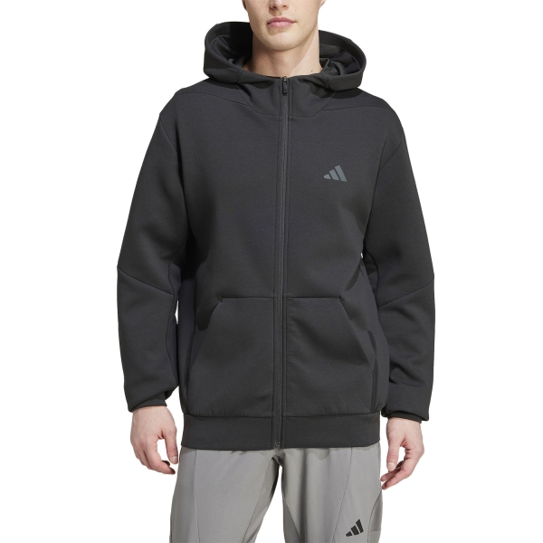 Men's Training Jacket and Hoodie adidas D4T Logo Hoodie  Black IY1131