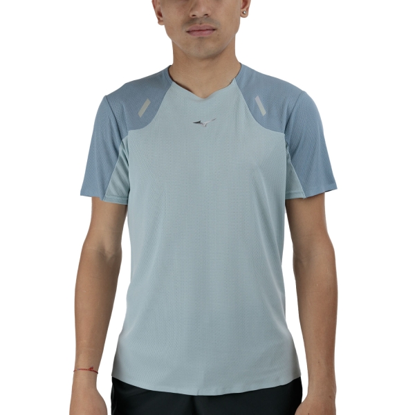 Men's Running T-Shirt Mizuno Tech Light TShirt  Cloud Blue J2GAC00104