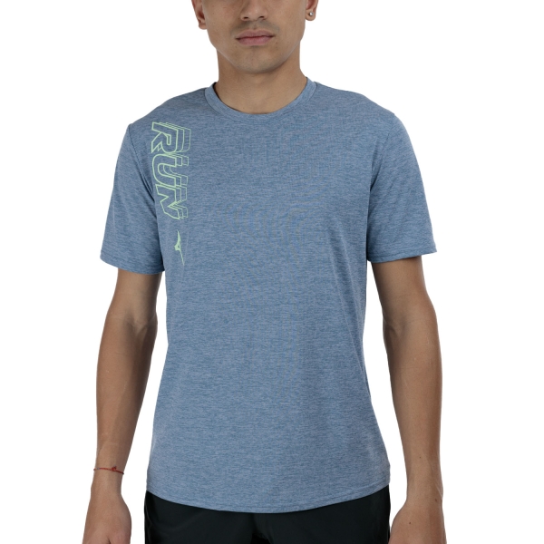Men's Running T-Shirt Mizuno Core Logo TShirt  Citadel J2GAC00802