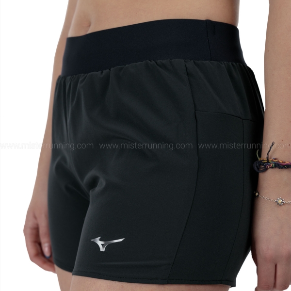 Mizuno Mizuno Alpha Logo 4.5in Shorts - Black
