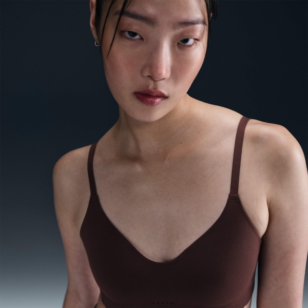 Nike Alate Minimalist Sports Bra - Earth/White