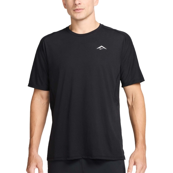 Men's  Short Sleeve Trail Running Shirts Nike DriFIT ADV Solar Chase TShirt  Black/Summit White HJ3580010