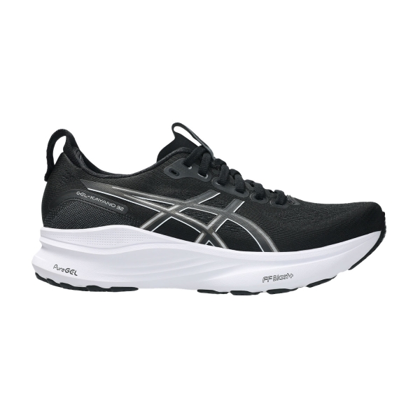 Woman's Structured Running Shoes ASICS Gel Kayano 32  Black/White 1012B838002
