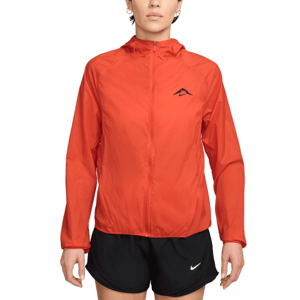 Women's Trail Running Jacket Nike Trail Repel Jacket  Picante Red/Pearl White/Black HJ2250633