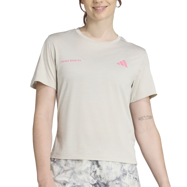 Women's Running T-Shirts adidas OTR TShirt  Orbit Grey Melange JN9606