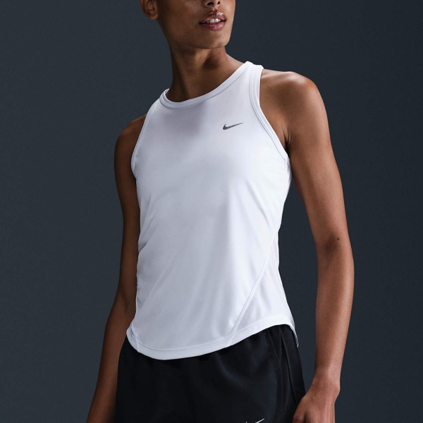 Top Running Mujer Nike Tempo DriFIT Top  White/Reflective Silver HV3809100