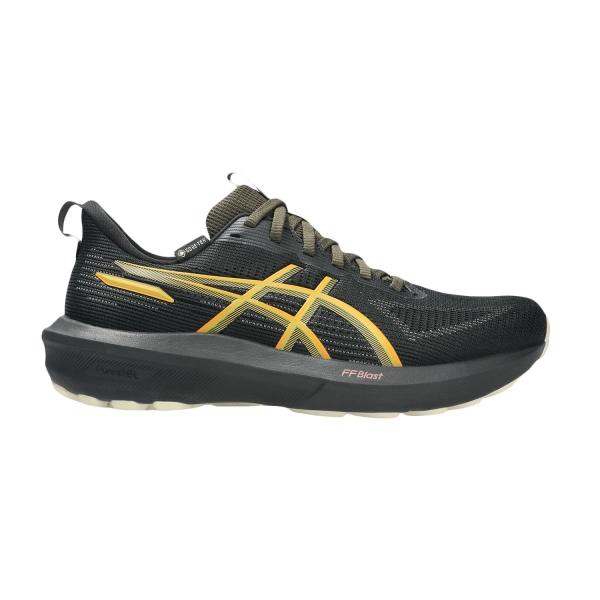 Men's Structured Running Shoes ASICS GT 1000 14 GTX  Black/Sandstorm 1012B857001