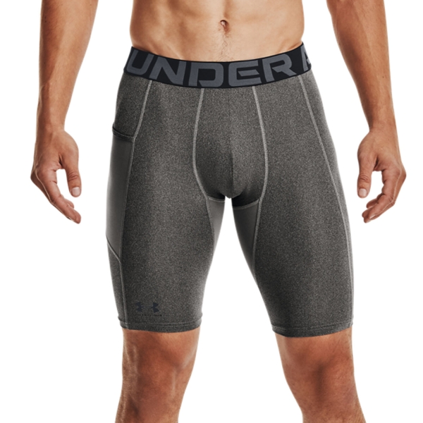 Men's Underwear Tights Under Armour HeatGear Pro Short Tights  Carbon Heather/Black 13616020090