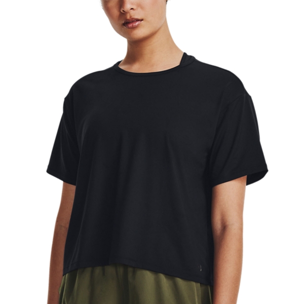 Women's Running T-Shirts Under Armour Motion TShirt  Black 13791780001
