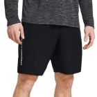 Under Armour Woven Split 9in Shorts - Black/White