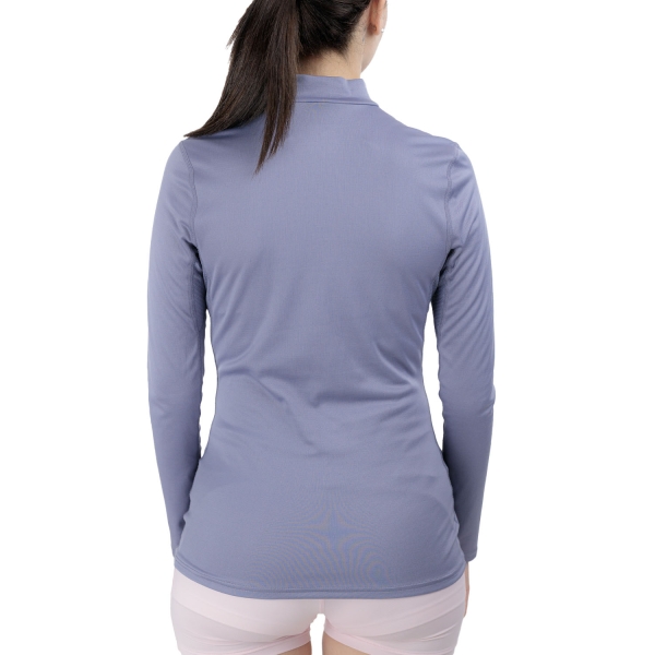 Mizuno Mid Weight Breath Thermo Logo Maglia - Blue Granite