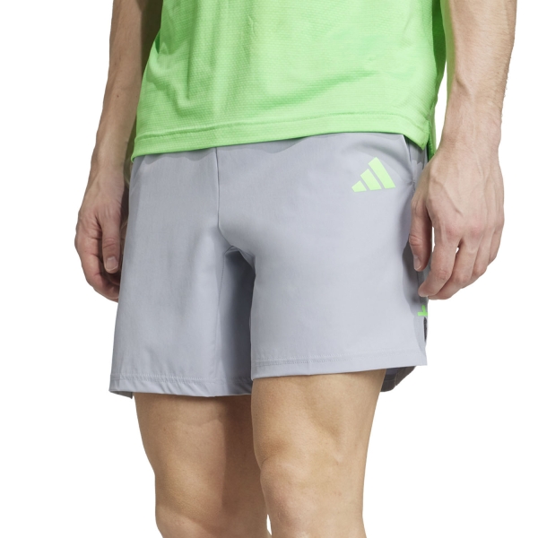 Men's Training Short adidas Gym+ 7in Shorts  Halo Silver JW73847in