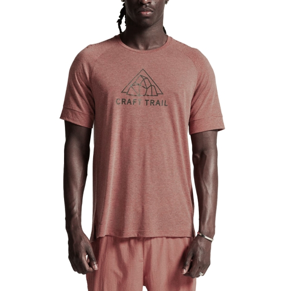 Men's  Short Sleeve Trail Running Shirts Craft ADV TR TShirt  Sequoia/Melange 1913721SEQMEL