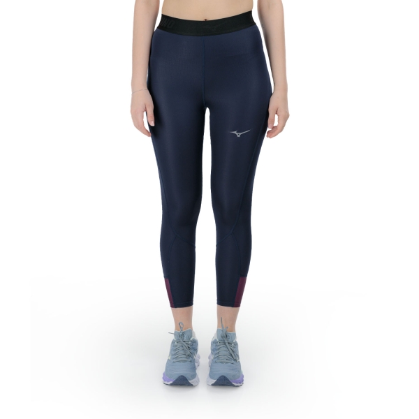 Women's Running Tights Mizuno Core Impulse 3/4 Tights  Baritone Blue J2GBC70711