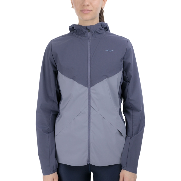 Women's Running Jacket Mizuno Tech Thermal Charge Jacket  Quicksilver J2GEC70106