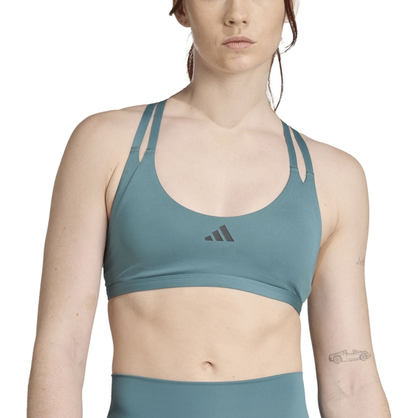 Women's Sports Bra adidas Aeroimpact Luxe Sports Bra  Preloved Teal JZ9271
