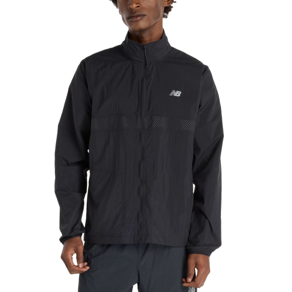Giacca Running Uomo New Balance Athletics Jacket  Black MJ41279BK