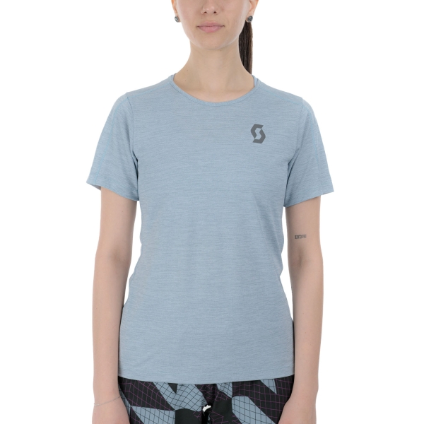 Women's Short Sleeve Shirts Trail Running SCOTT Endurance LT TShirt  Morning Blue 4032557996