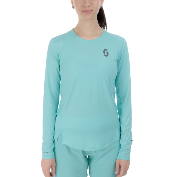Women's Running Shirt SCOTT Endurance Tech Logo Shirt  Miami Green 4213557997