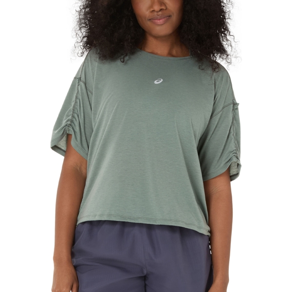 Women's Running T-Shirts ASICS Nagino Logo TShirt  Monument Blue 2012D140400