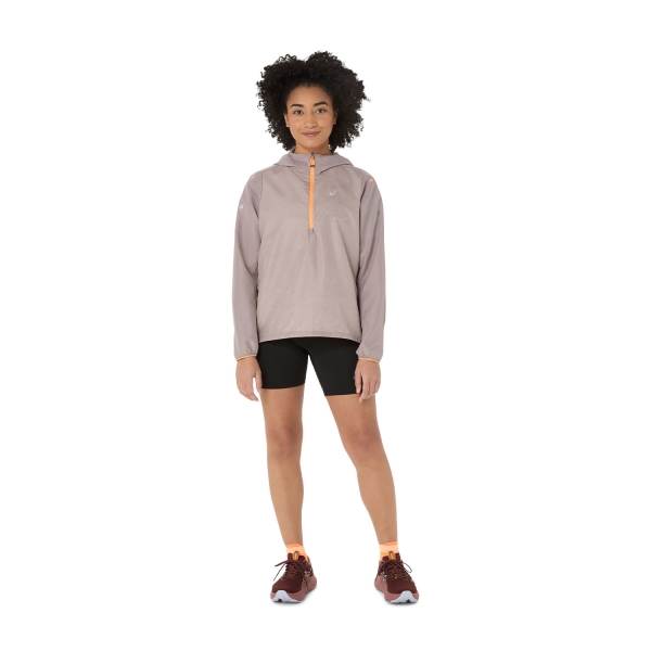 ASICS Fujitrail Windbreaker Jacket - Rainstorm Grey