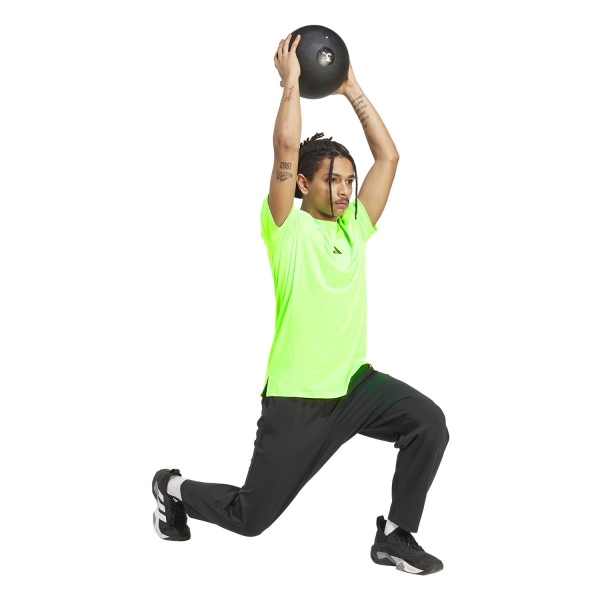 adidas D4T AEROREADY T-Shirt - Lime Burst