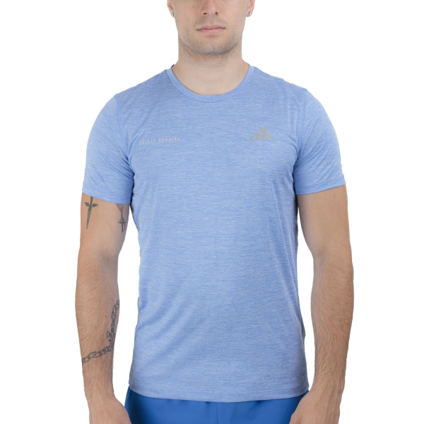 Maglietta Running Uomo adidas OTR TShirt  Blue Fusion JL8725