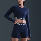 Nike Pro Dri-FIT Shirt - Midnight Navy/White