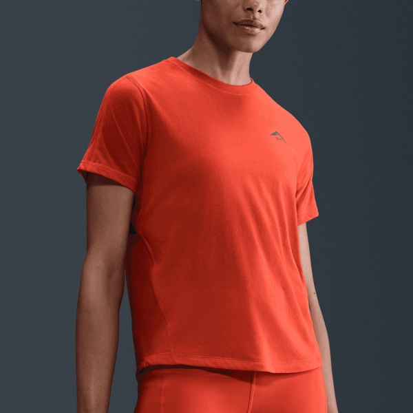 Women's Short Sleeve Shirts Trail Running Nike DriFIT UV TShirt  Picante Red/Black HJ2242633