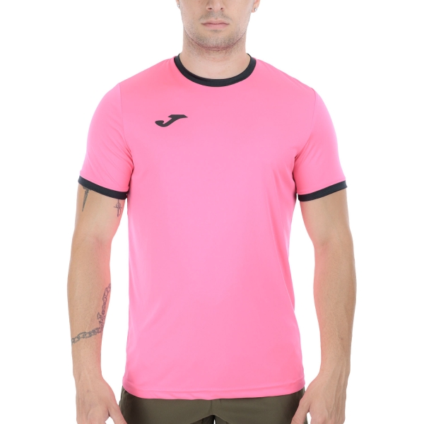 Men's Running T-Shirt Joma Combi Premium TShirt  Fluor Pink/Black 104494.031