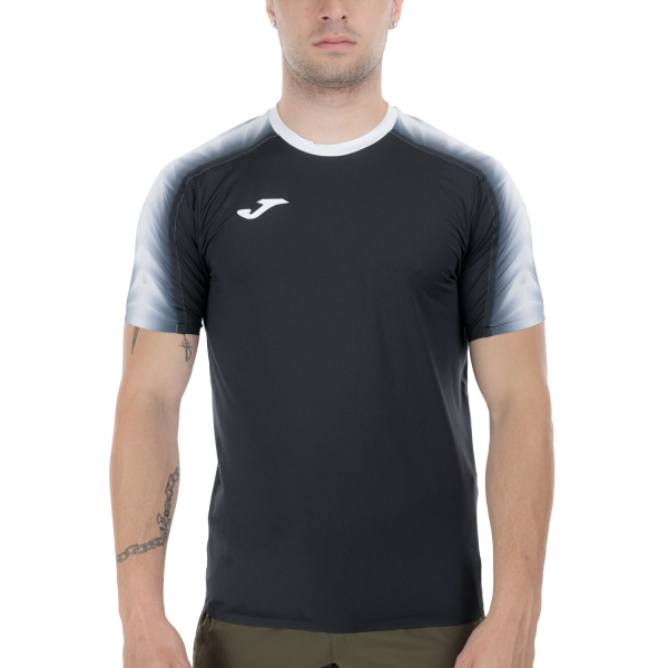 Men's Running T-Shirt Joma Elite XI Graphic TShirt  Black/White 104510.102